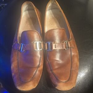 Men's Brown Magnanni Leather Loafers